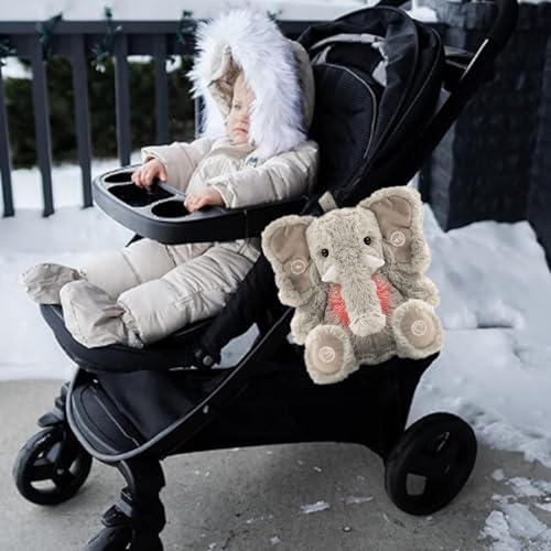 Gemma Joy Baby Sleep Soother Bundle – Cry Activated Heartbeat Bunny and Elephant, 2-Pack Plush Stuffed Animals with White Noise, Lullabies and Night Light, Non-Rechargeable and Rechargeable Visit the Gemma Joy Store