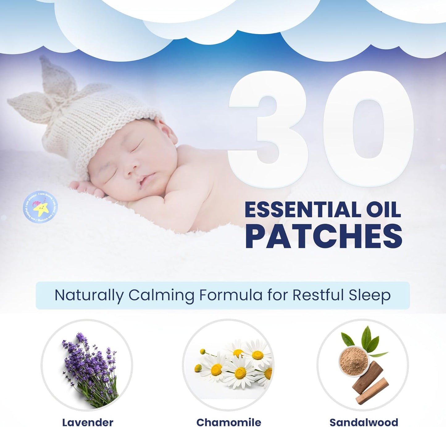 Gemma Joy Sleep Bundle – Cry Activated Heartbeat Bunny Soother and StickyOnes Kids Sleep Patches 30 Count, Melatonin-Free Aromatherapy Stickers – Newborn Baby Gift Set
