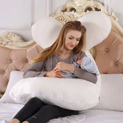 Soft Fleece Pregnant Pillow Gravida U Type Lumbar Pillow Multi Functio –